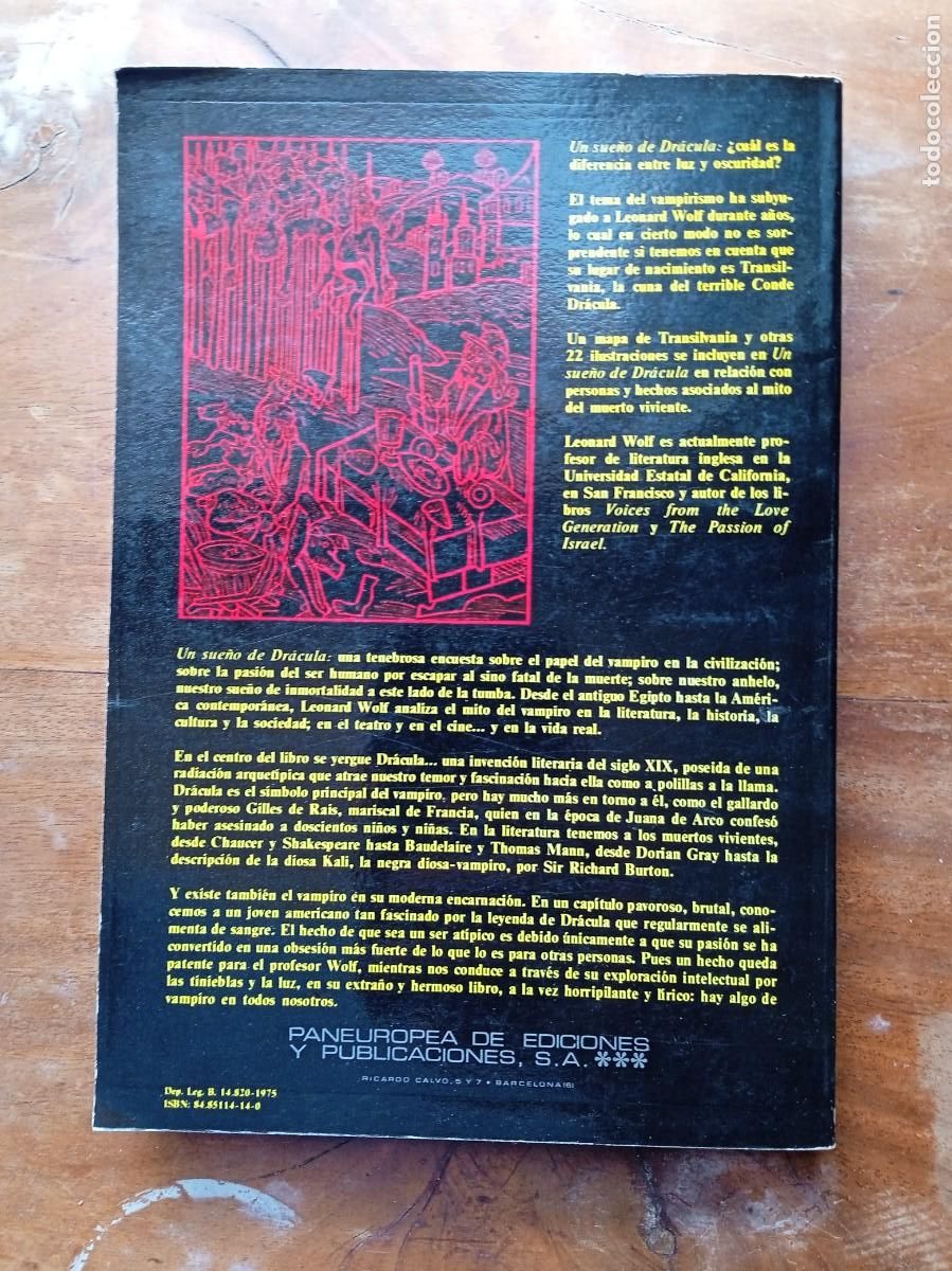 Libros de segunda mano: Un sue&ntilde;o de Dr&aacute;cula. Leonardo Wolf 1972 - Foto 14