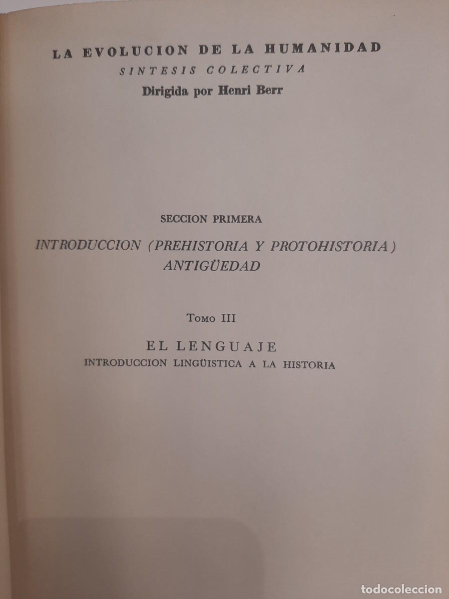 Libros de segunda mano: J. Vendryes. El lenguaje. Introducci&oacute;n ling&uuml;&iacute;stica a la historia - Foto 5