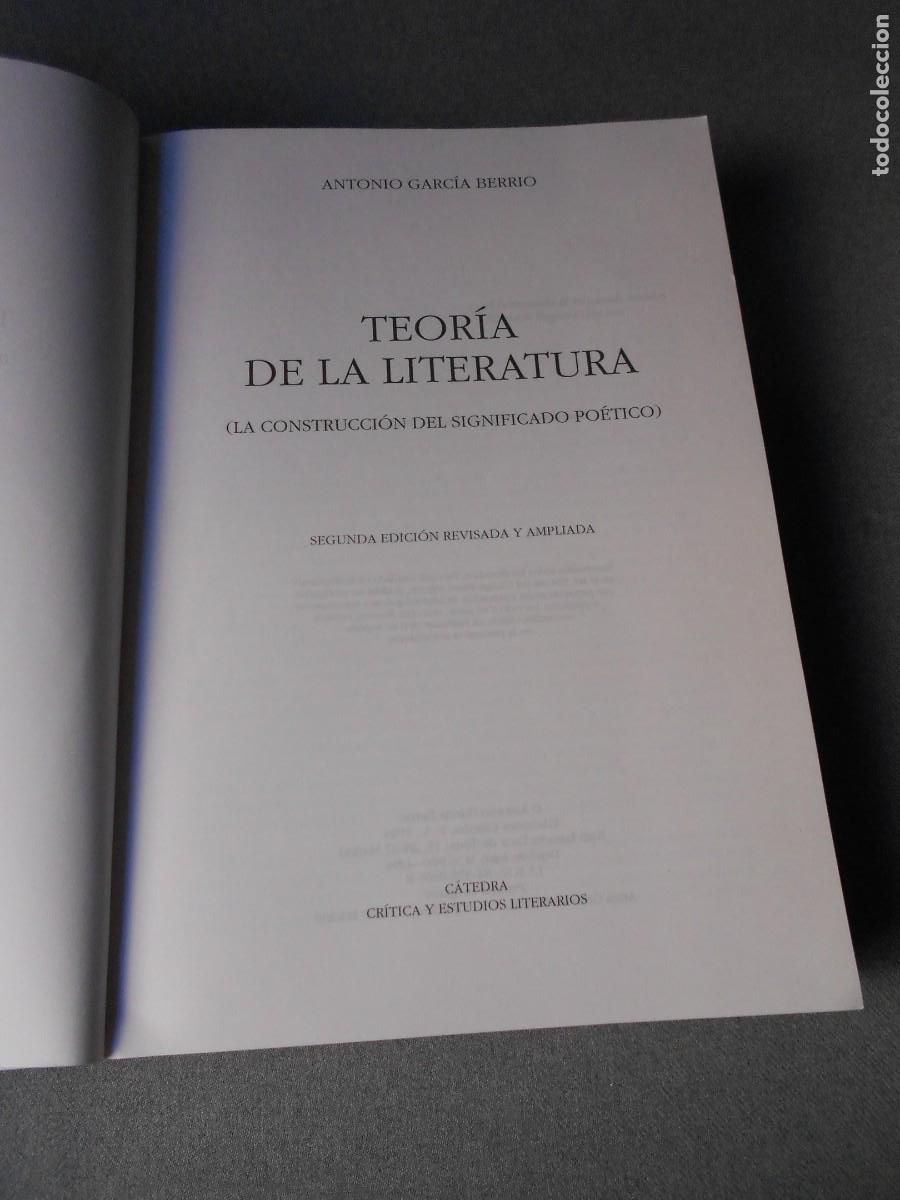 Libros de segunda mano: TEORIA DE LA LITERATURA - Foto 3