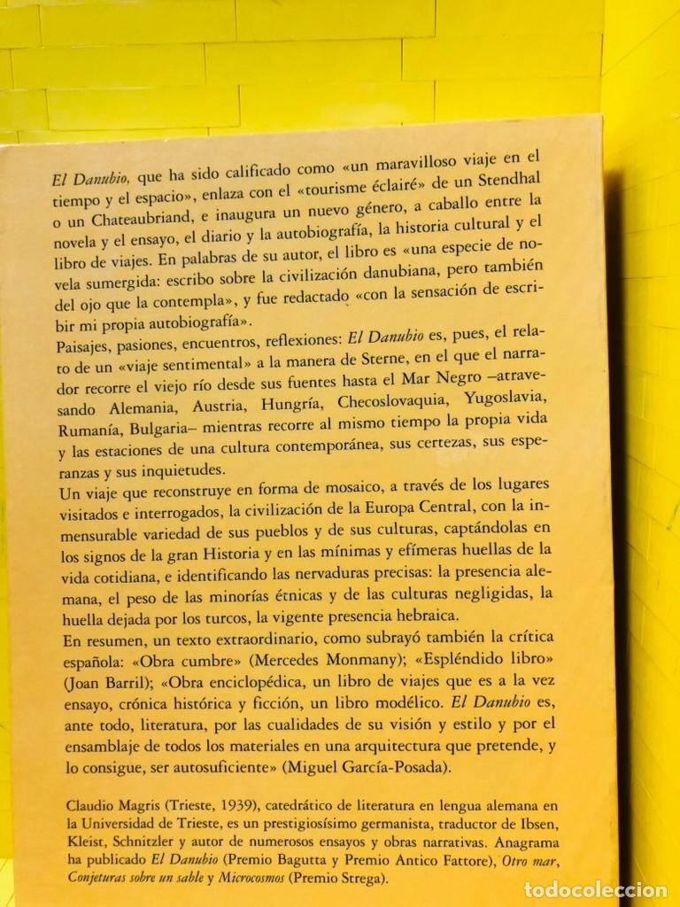 Libros de segunda mano: EL DANUBIO - EDITORIAL ANAGRAMA - CLAUDIO MAGRIS - 2000 - Foto 2