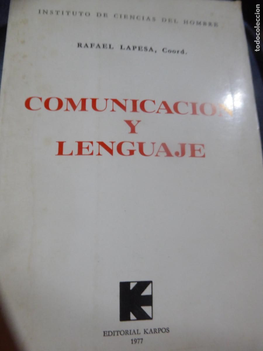 Libros de segunda mano: COMUNICACION Y LENGUAJE. RAFAEL LAPESA - Foto 1