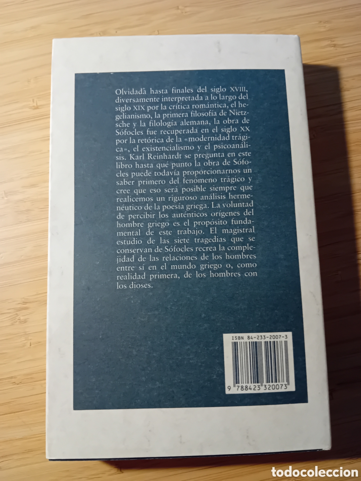 Libros de segunda mano: S&oacute;focles - Karl Reinhardt (Destino 1991) - Foto 2