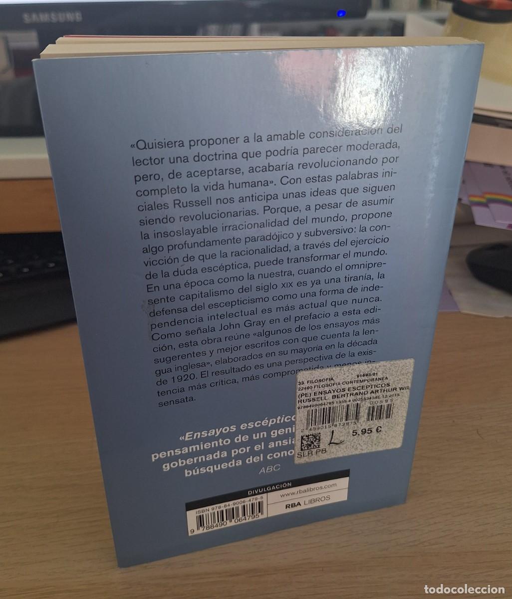 Libros de segunda mano: ENSAYOS ESC&Eacute;PTICOS - RUSSELL, BERTRAND - Foto 2