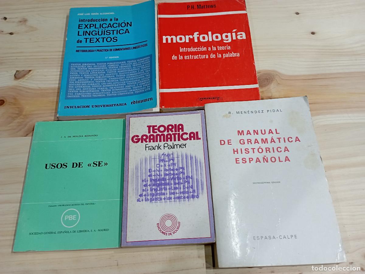 Libros de segunda mano: LOTE DE 5 LIBROS DE GRAMATICA, LING&Uuml;&Iacute;STICA, MORFOLOGIA. - A1 - Foto 1