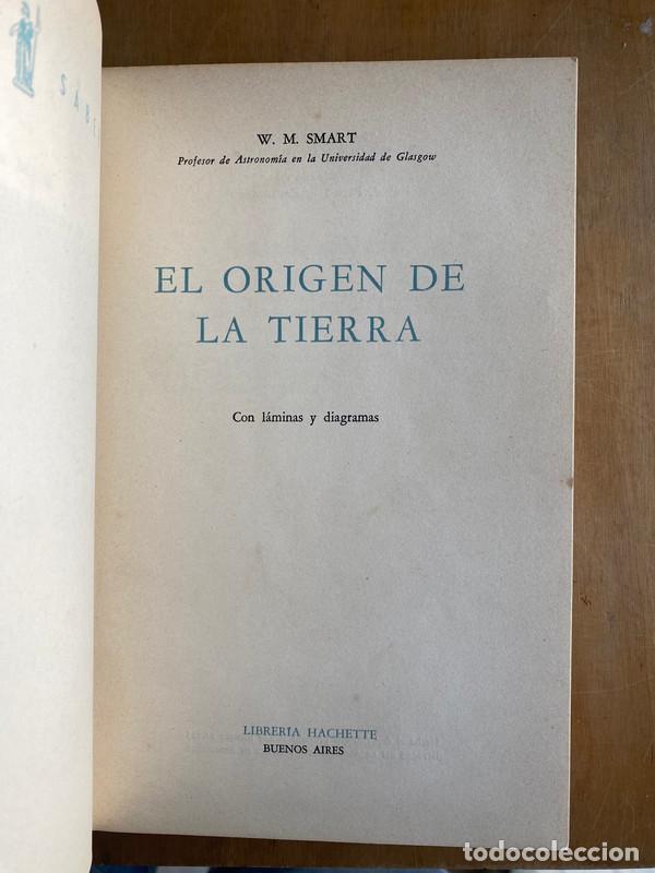 Libros de segunda mano: El origen de la tierra - Smart, W.M. - Foto 2