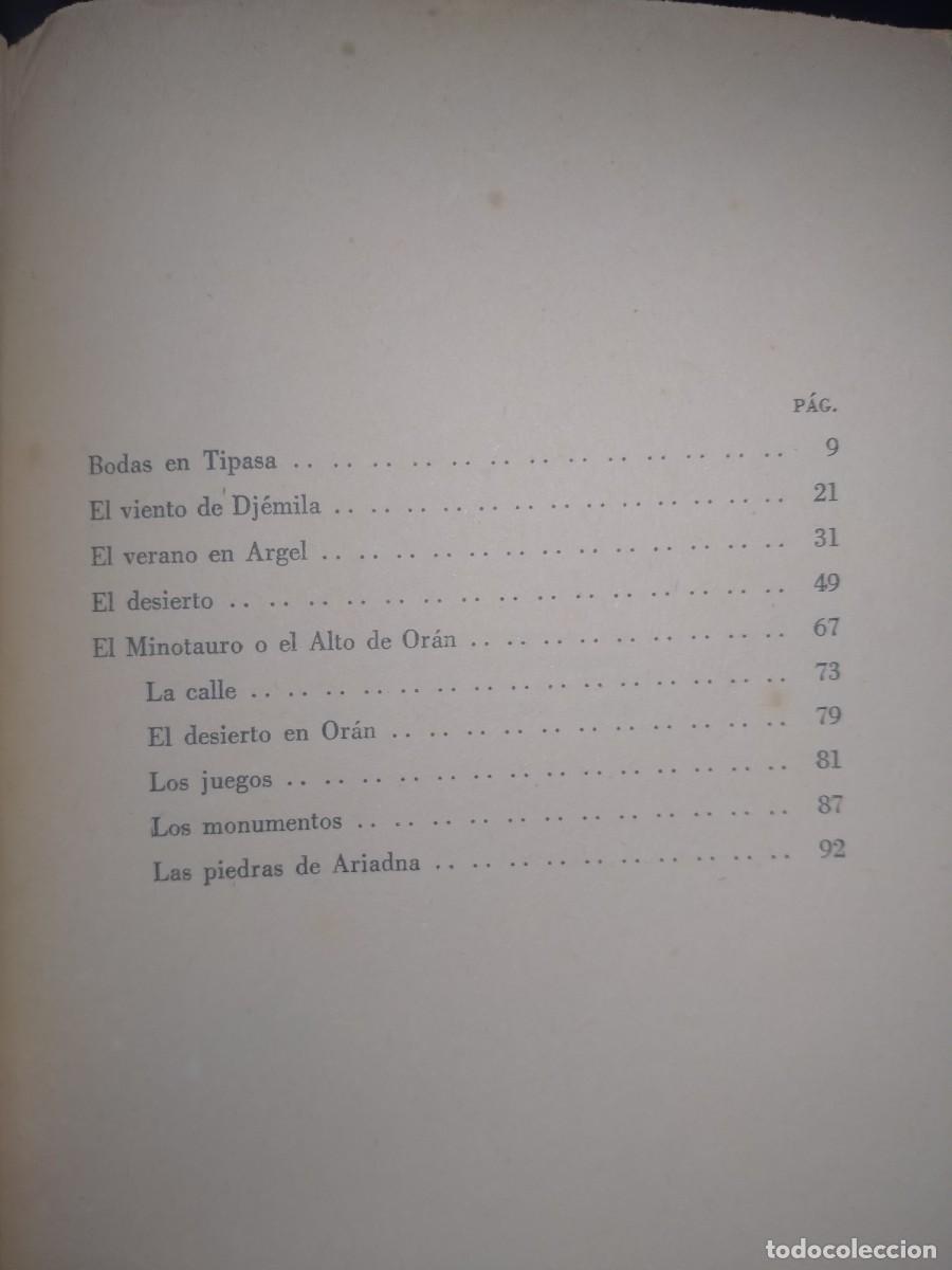 Libros de segunda mano: ALBERT CAMUS. BODAS (ENSAYO) .SUR - Foto 2