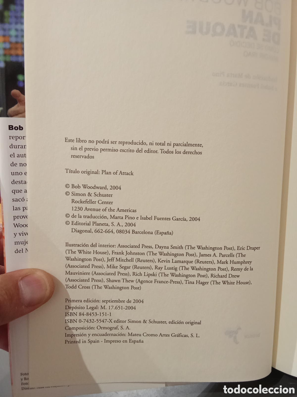 Libros de segunda mano: Plan de ataque - Bob Woodward - Planeta - Foto 4