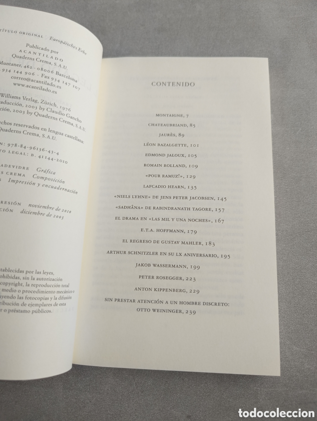 Libros de segunda mano: EL LEGADO DE EUROPA - STEFAN ZWEIG - Foto 7