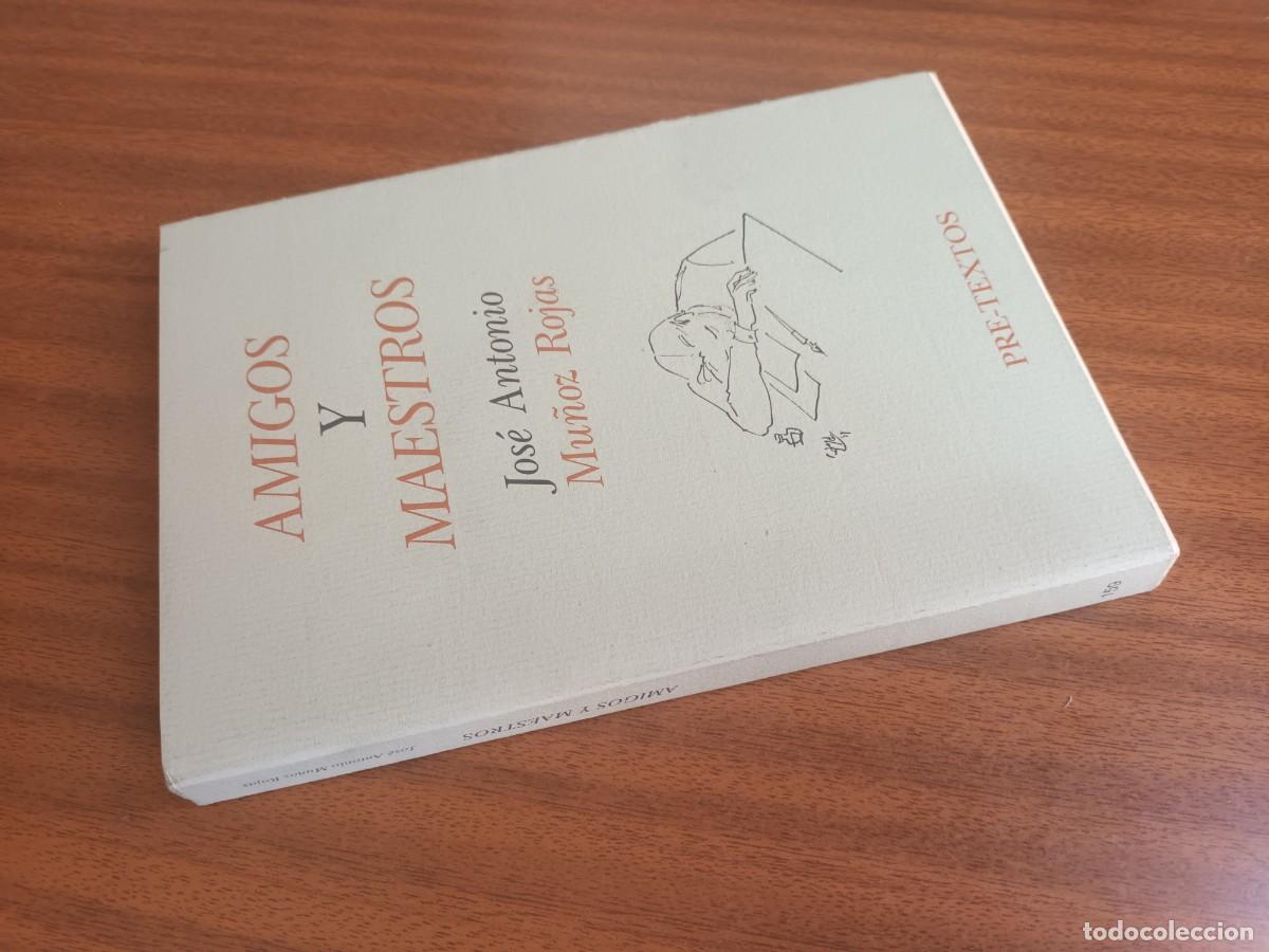 Libros de segunda mano: Amigos y maestros --- Jos&eacute; Antonio Mu&ntilde;oz Rojas - Foto 2