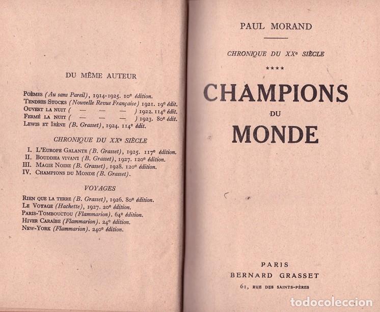 Libros de segunda mano: CHAMPIONS DU MONDE - Foto 1