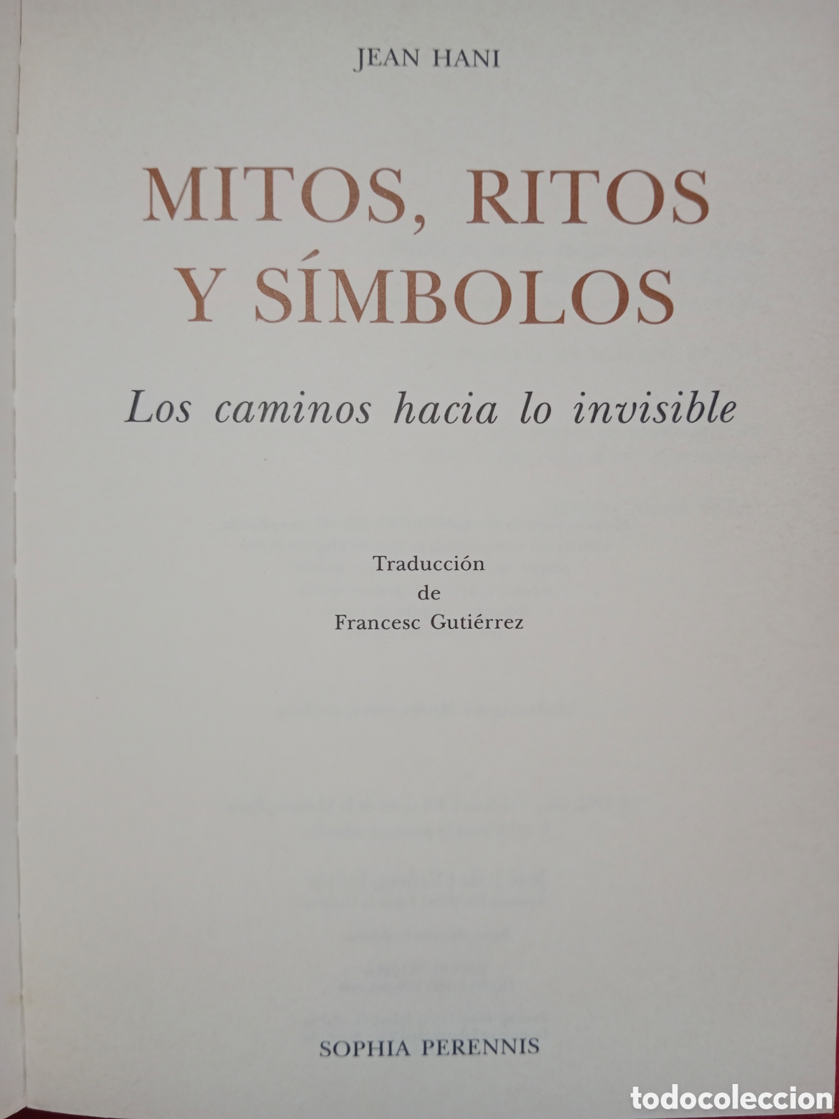 Libros de segunda mano: MITOS, RITOS Y S&Iacute;MBOLOS, JEAN HANI, PRIMERA EDICI&Oacute;N - Foto 5
