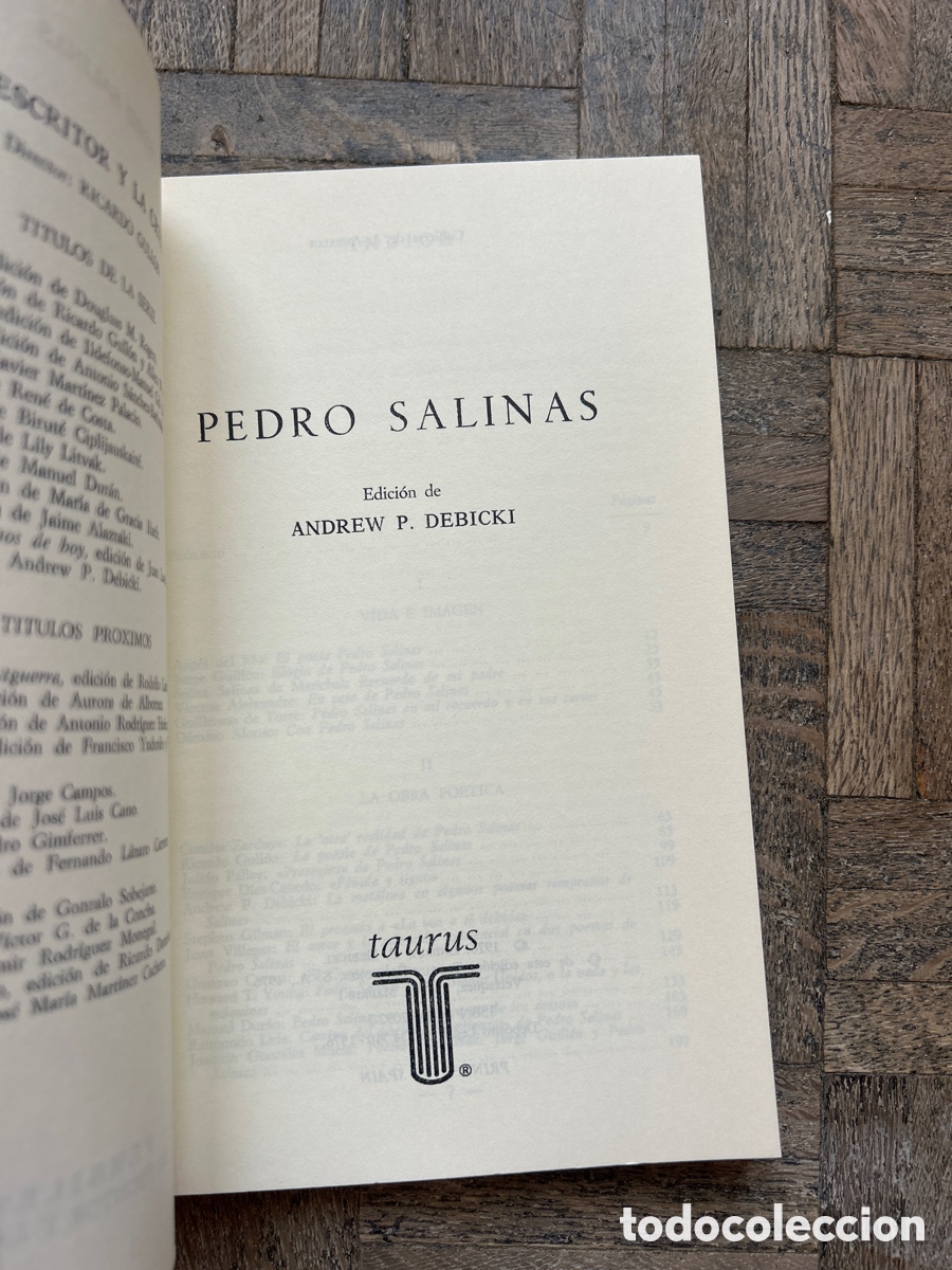 Libros de segunda mano: Pedro Salinas - Andrew P. Debicki - Taurus (1976) - Foto 3