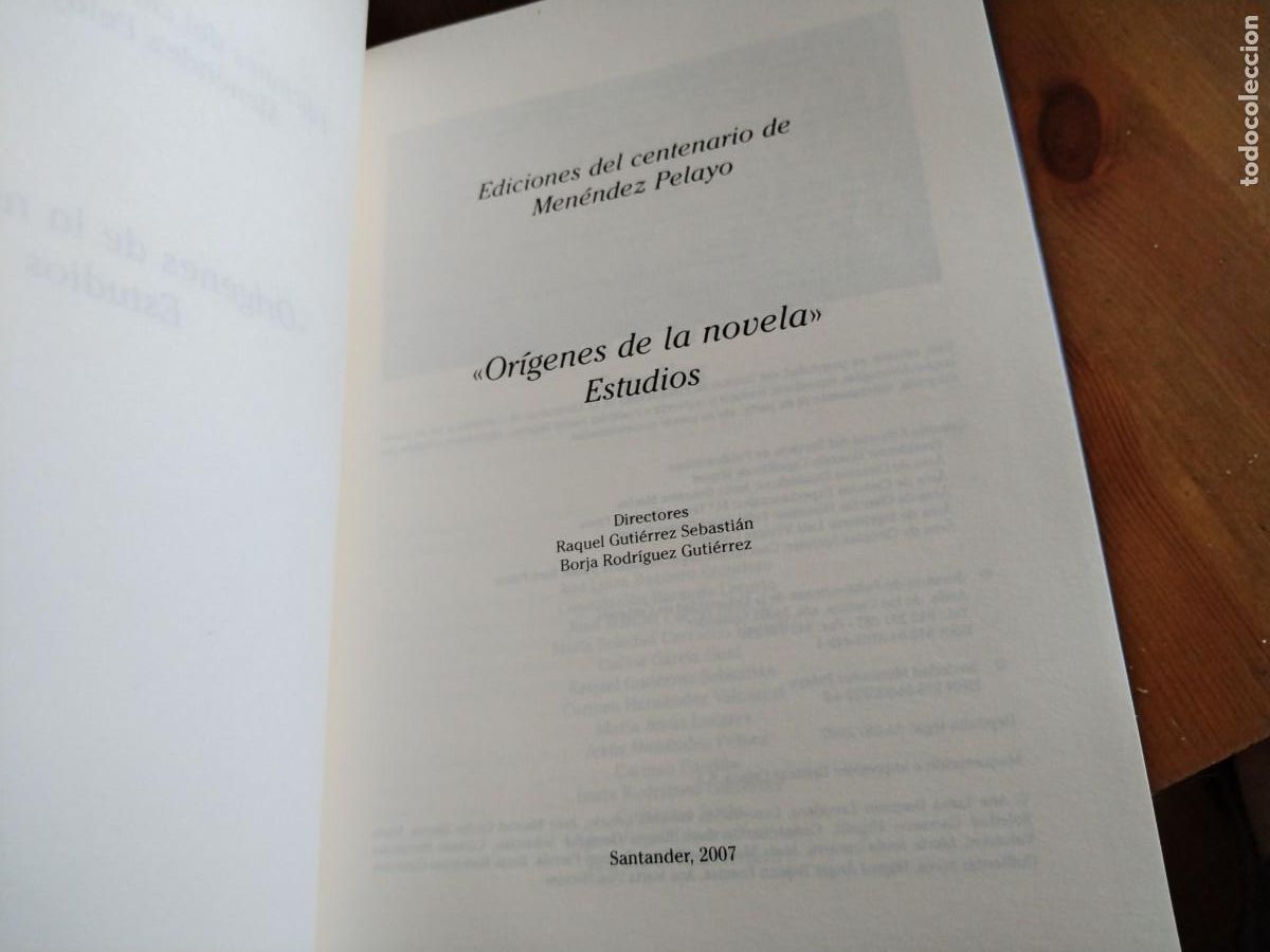 Libros de segunda mano: Or&iacute;genes de la novela -estudios - Foto 4