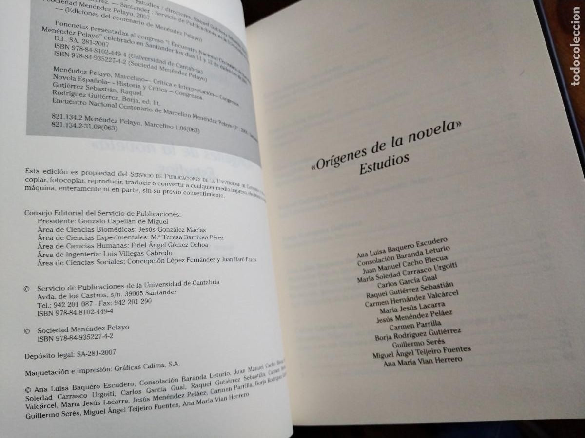 Libros de segunda mano: Or&iacute;genes de la novela -estudios - Foto 5