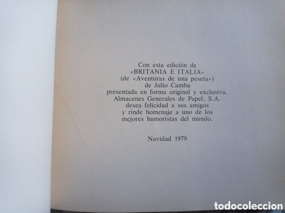 Libros de segunda mano: JULIO CAMBA. BRITANIA E ITALIA. - Foto 3