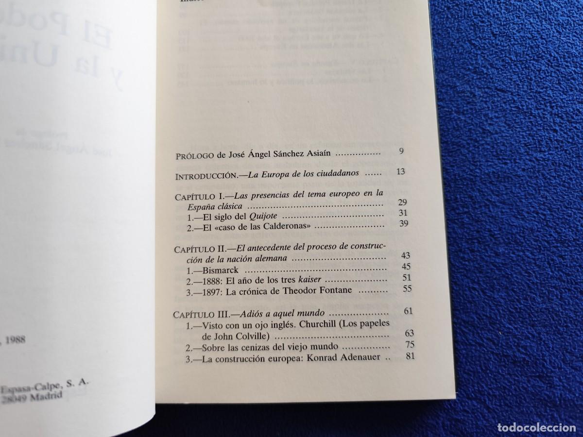Libros de segunda mano: El Poder y La Uni&oacute;n Guido Brunner Ed. Espasa Calpe 1988 - Foto 7