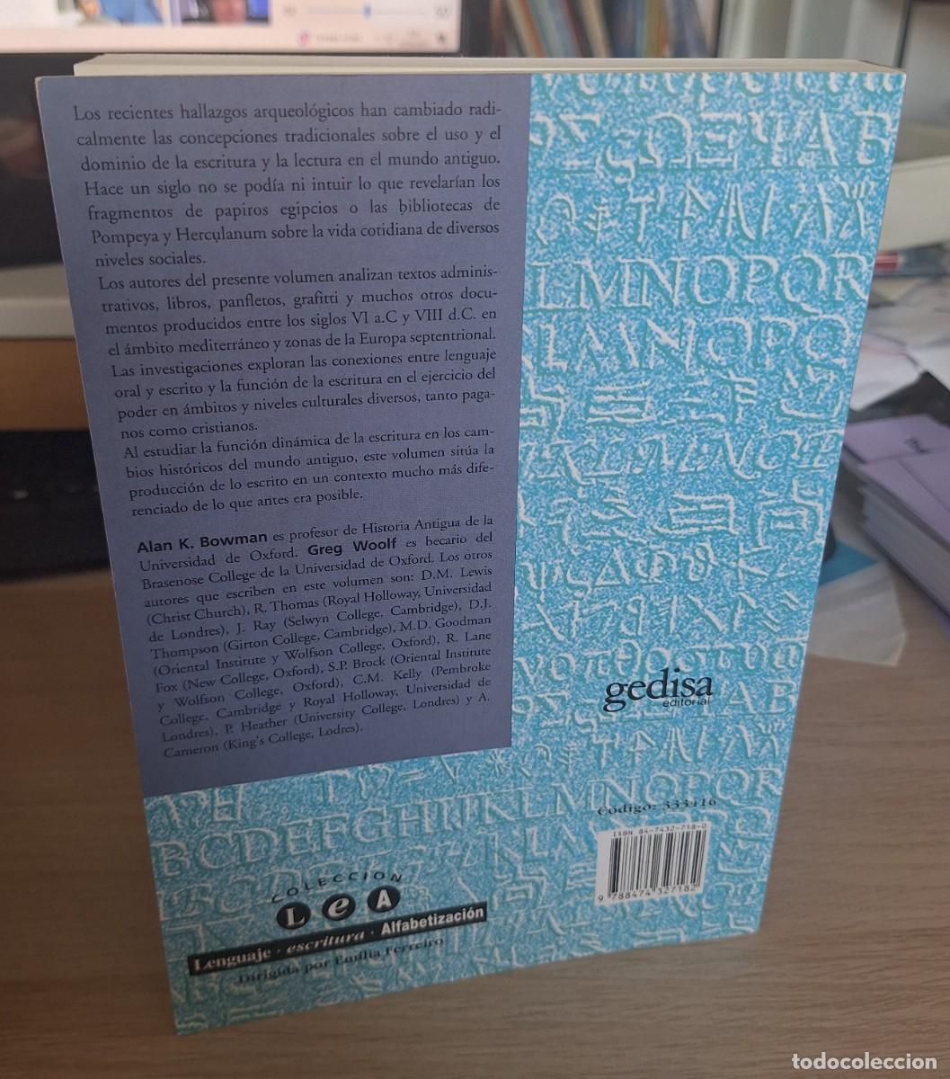 Libros de segunda mano: CULTURA ESCRITA Y PODER EN EL MUNDO ANTIGUO - BOWMAN/WOOLF - Foto 2