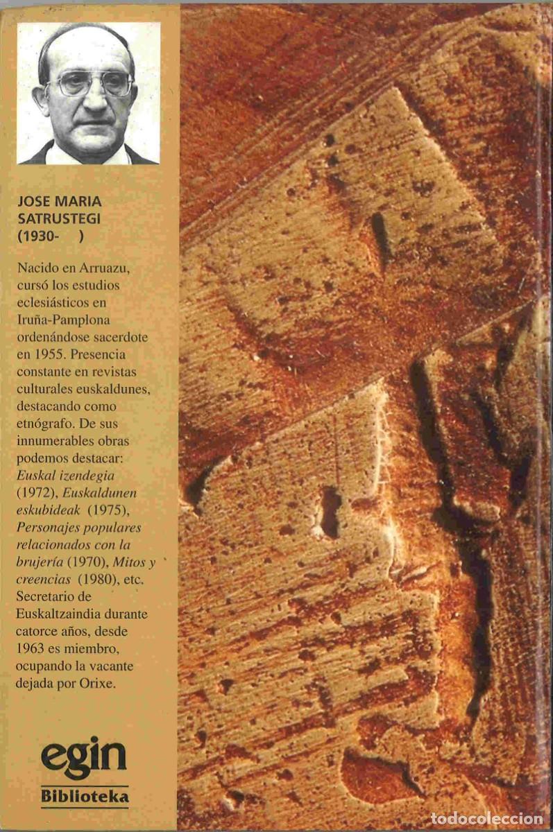 Libros de segunda mano: Jose Mar&iacute;a Satrustegui. Mitos y creencias. EGIN, 1995 - Foto 2