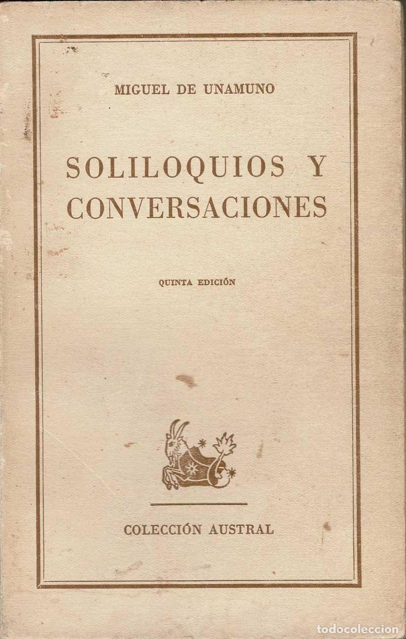 Libros de segunda mano: Soliloquios y conversaciones - Miguel de Unamuno - Foto 1