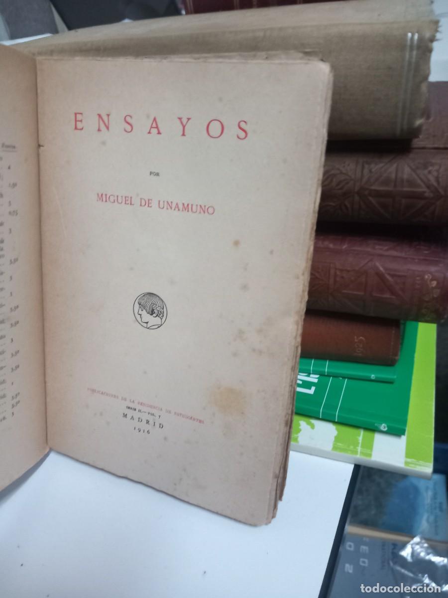 Libros de segunda mano: ENSAYOS MIGUEL UNAMUNO - Foto 2