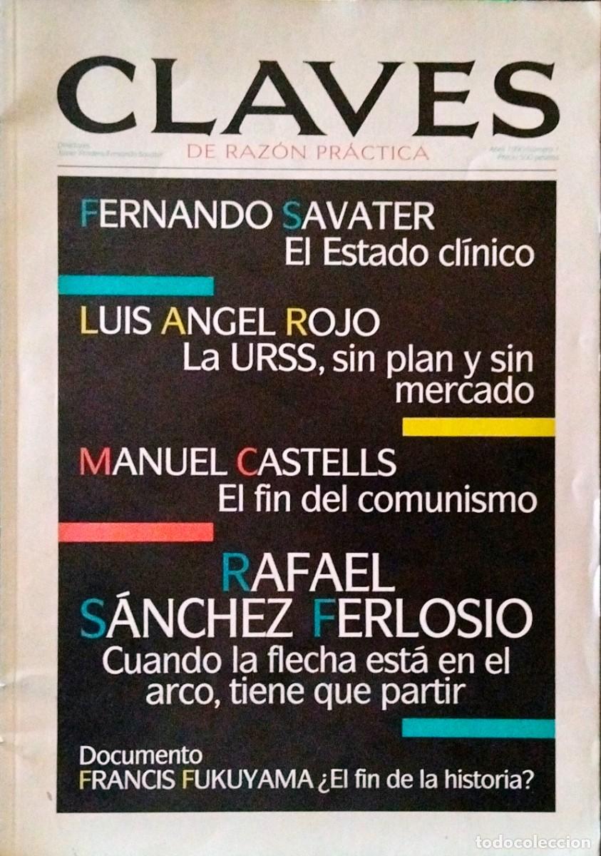 Libros de segunda mano: CLAVES DE RAZ&Oacute;N PR&Aacute;CTICA. N&Uacute;MERO 1, ABRIL 1990 - Foto 1