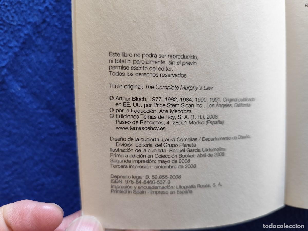 Libros de segunda mano: La Ley de Murphy Arthur Bloch Ed. Temas de Hoy A&ntilde;o 2008 - Foto 6