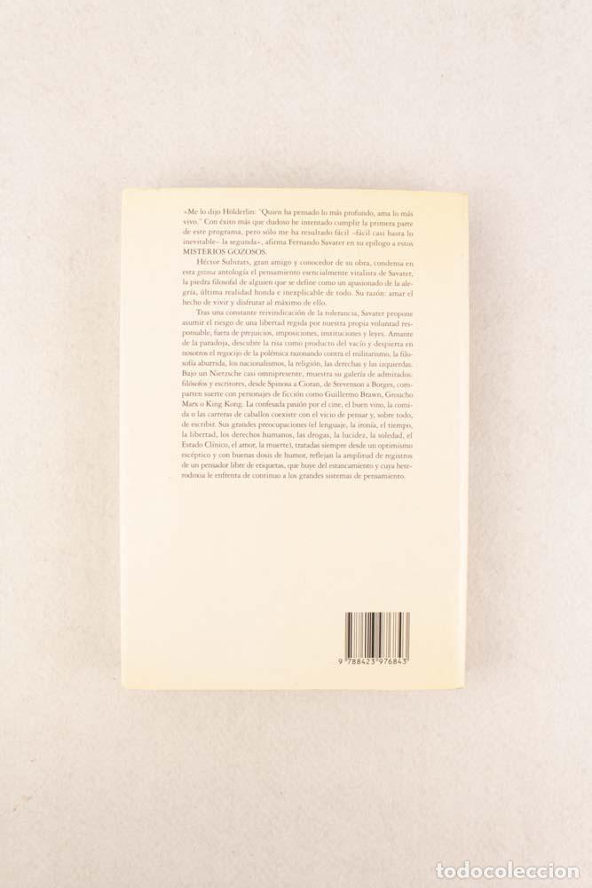 Libros de segunda mano: Misterios gozosos - Fernando Savater - Foto 2