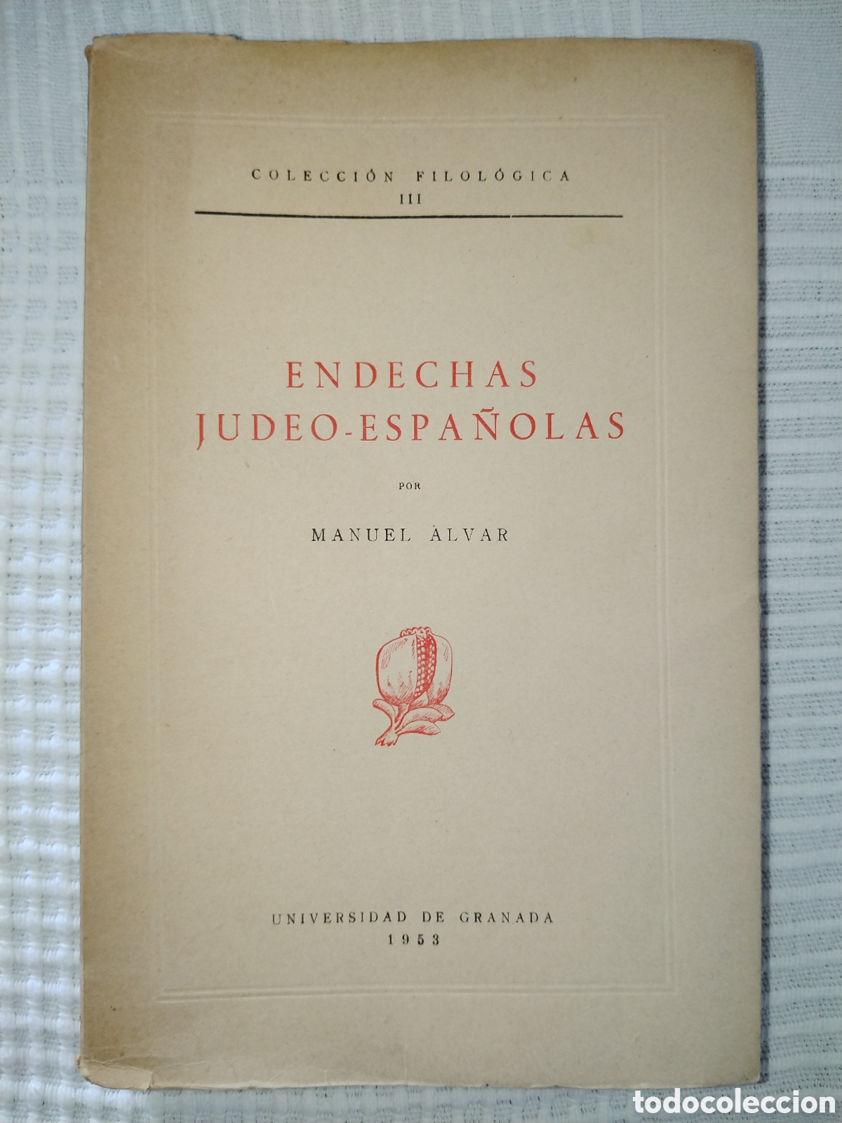 Libros de segunda mano: Endechas judeo espa&ntilde;olas. Manuel Alvar. 1953 - Foto 1