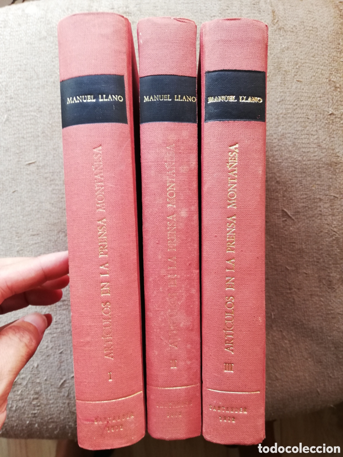 Livres d'occasion: Art&iacute;culos en la prensa monta&ntilde;esa. Tomos I, II y III, de Manuel Llano. 3 vol&uacute;menes
