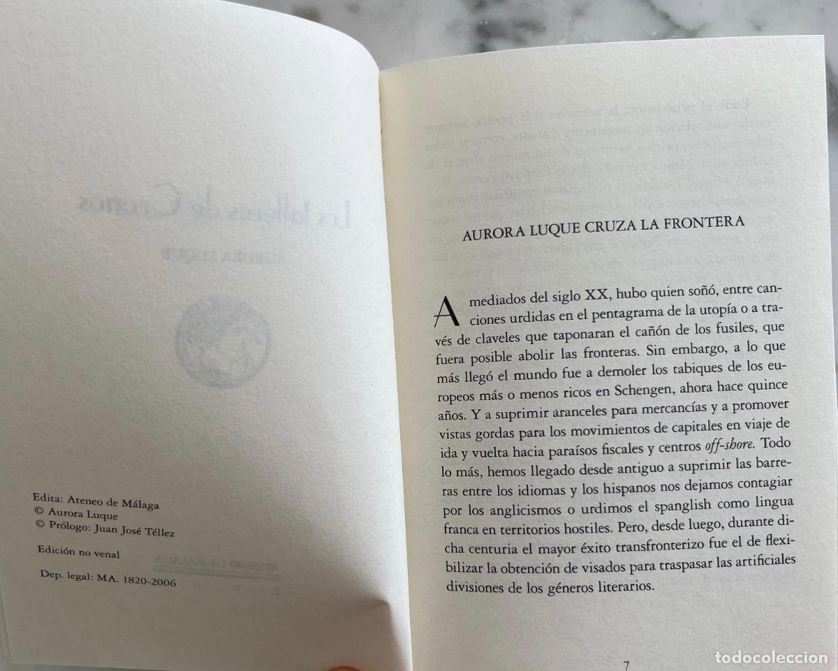 Libros de segunda mano: LOS TALLERES DE CRONOS, AURORA LUQUE. LIBRO 2006 - Foto 2