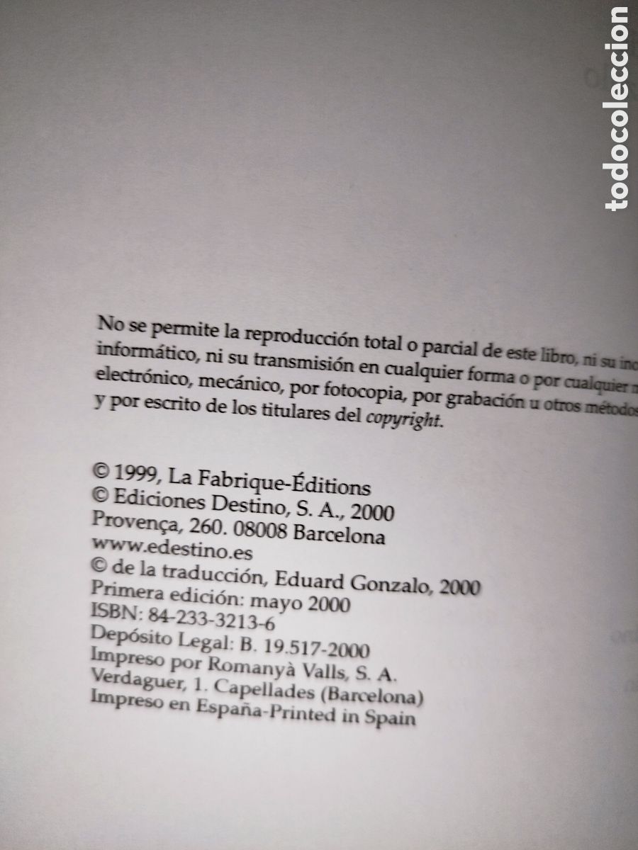 Libros de segunda mano: ANDRE SCHIFFRIN: LA EDICION SIN EDITORES. ED. DESTINO, 2000 PRIMERA EDICION. - Foto 4