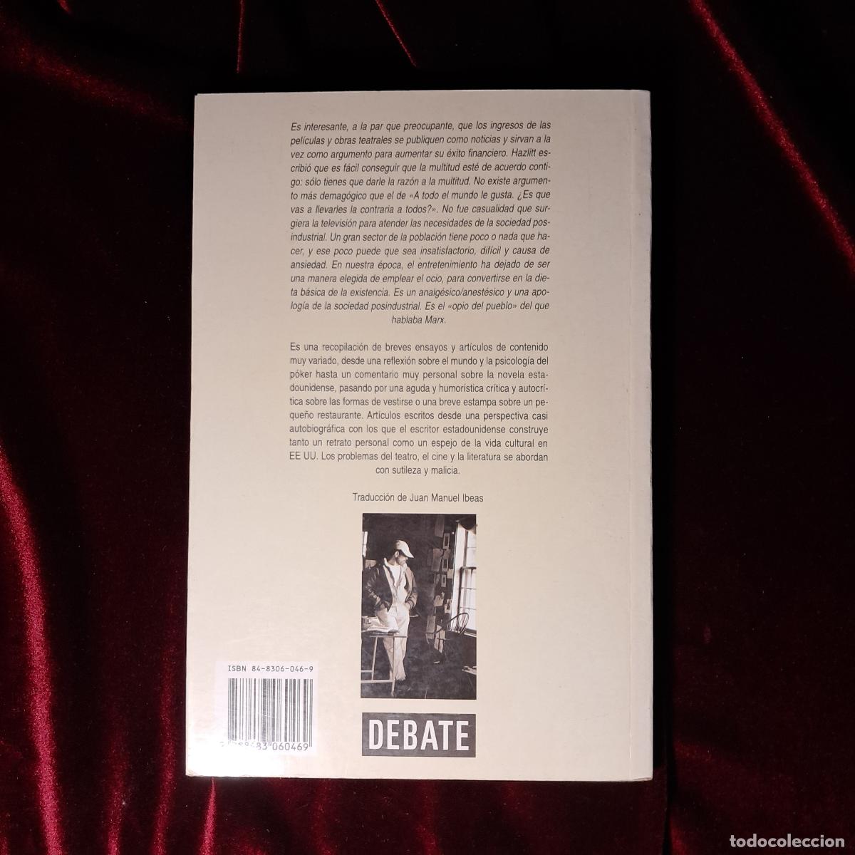 Libros de segunda mano: LA CIUDAD DE LAS PATRA&Ntilde;AS. David Mamet. Debate 1996 - Foto 2
