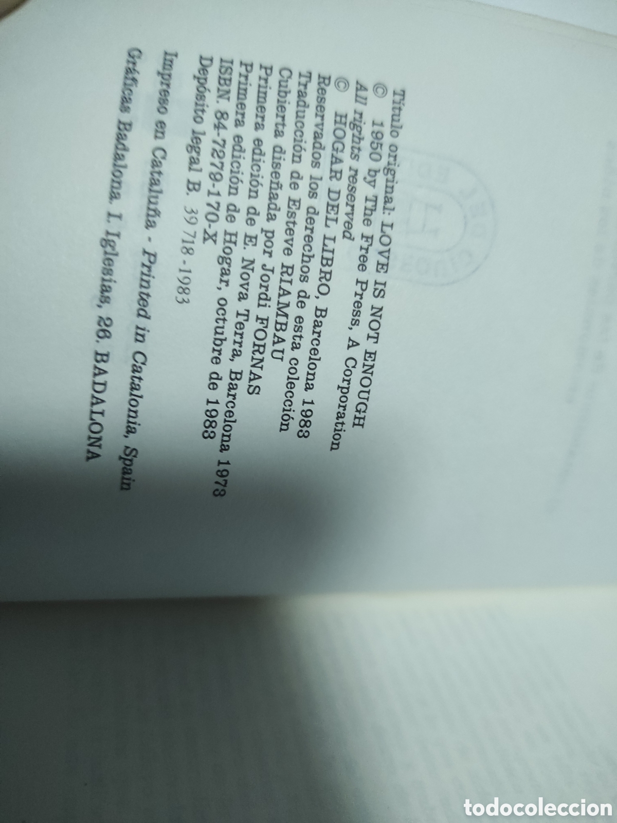 Libros de segunda mano: Con el amor no basta. Bruno Bettelheim. - Foto 3