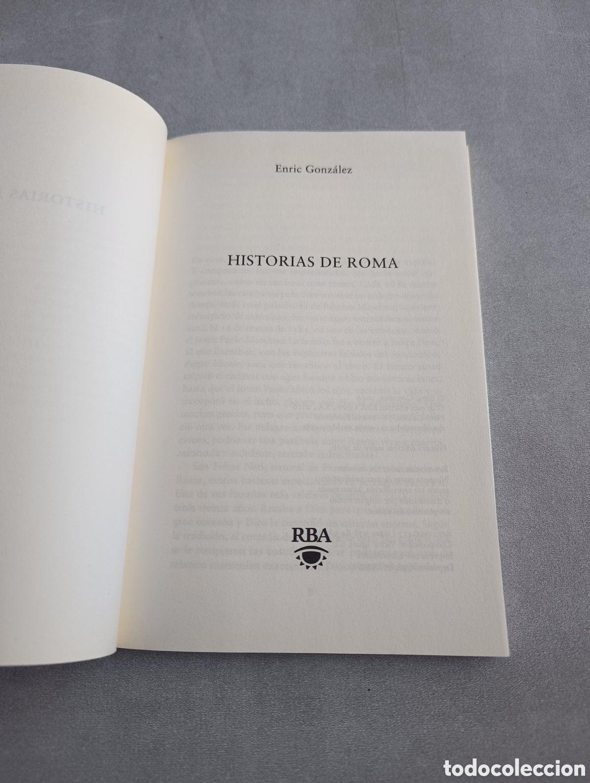 Libros de segunda mano: Historias de Roma - Enric Gonz&aacute;lez - Foto 3