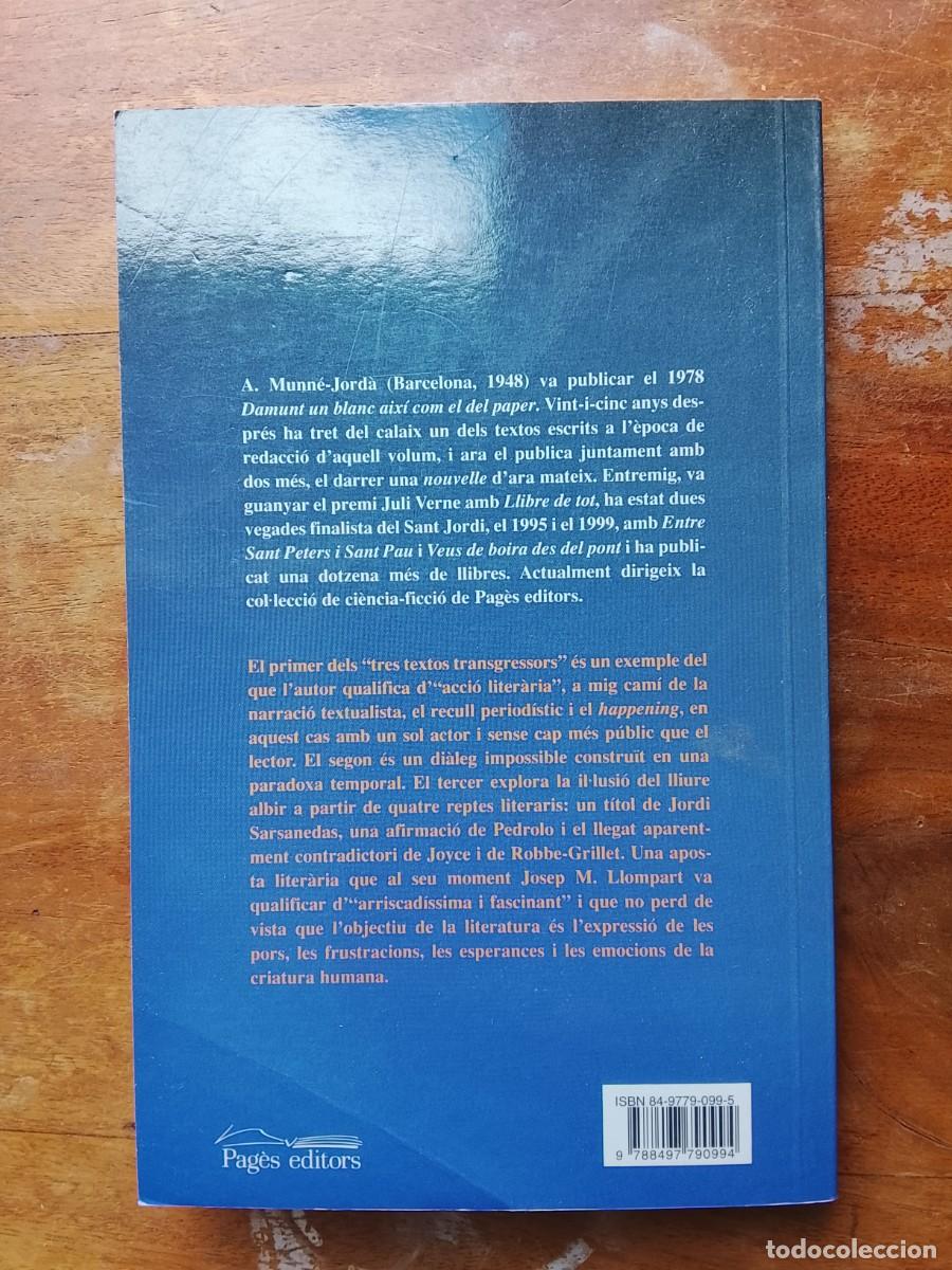 Libros de segunda mano: Tresgressions A. Munne- Jord&aacute; - Foto 4