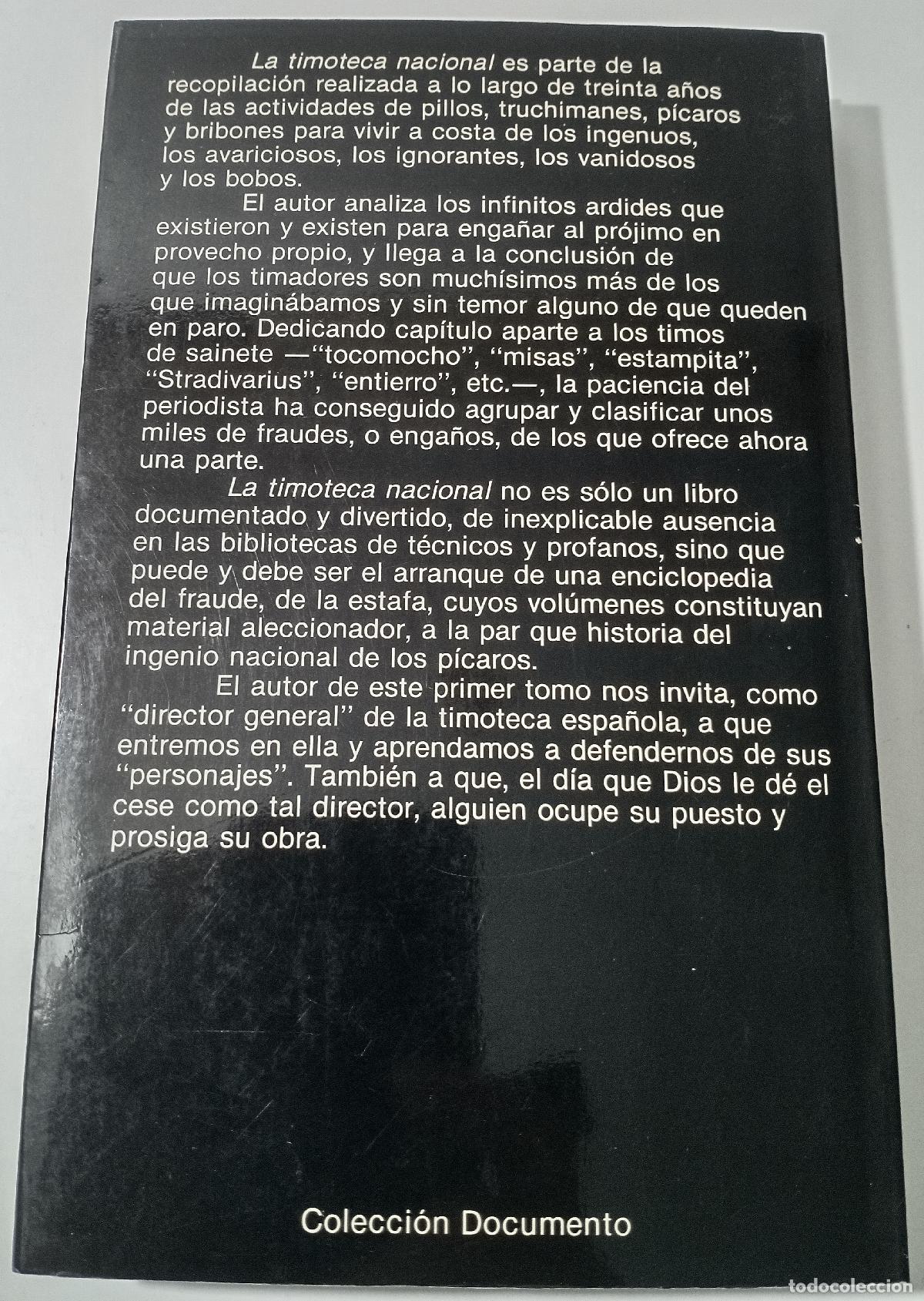 Libros de segunda mano: La timoteca nacional - Rubio, Enrique - Foto 4