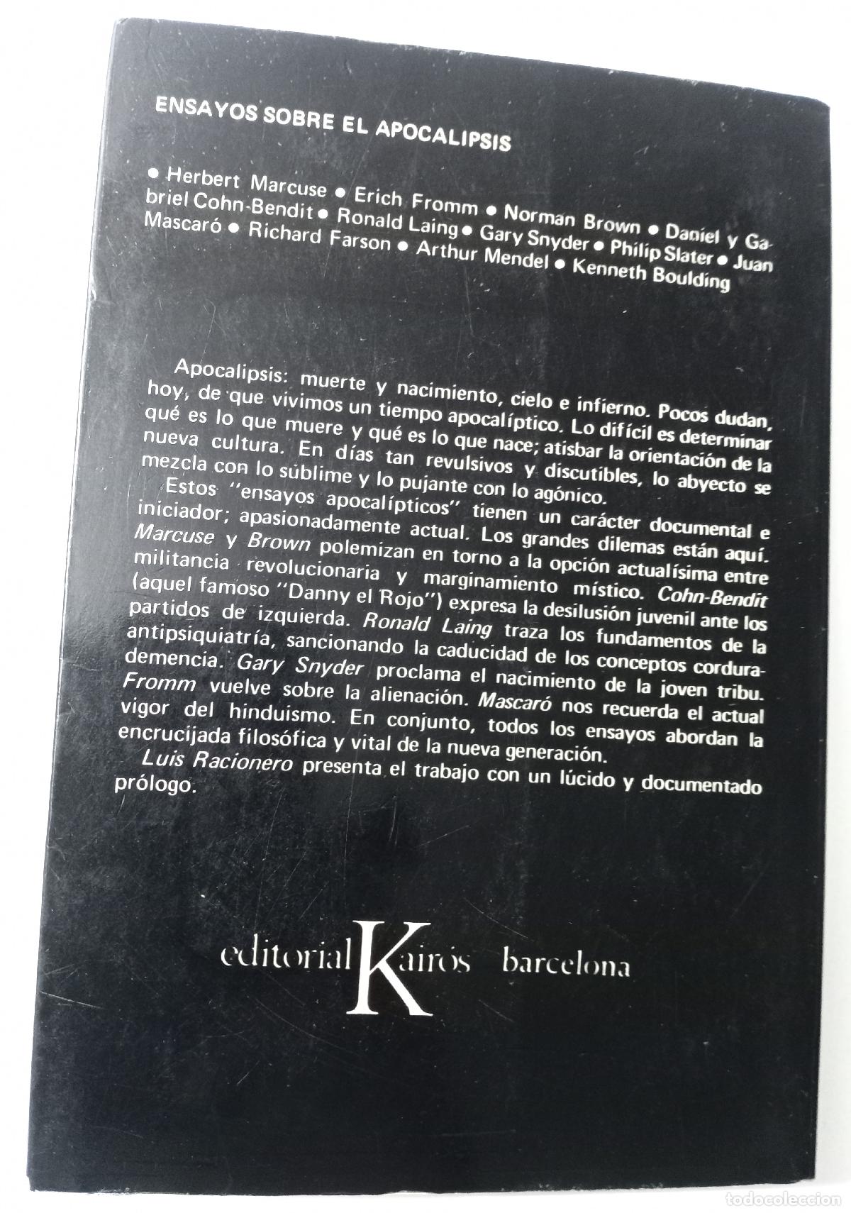 Libros de segunda mano: Ensayos sobre el apocalipsis - Varios autores - Foto 4