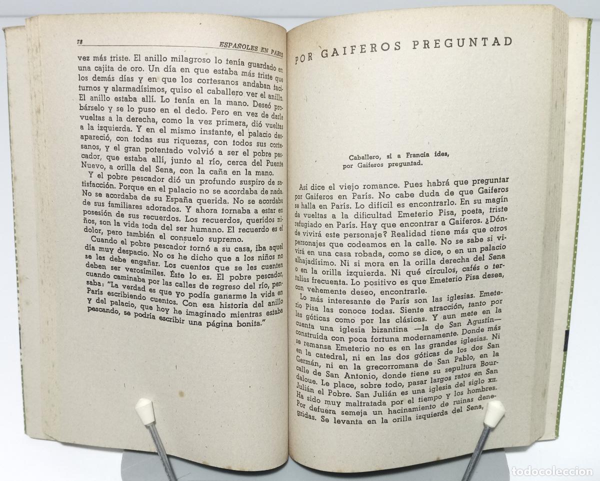 Libros de segunda mano: Espanoles en Paris - Martinez Ruiz, Jose (Azorin) - Foto 2