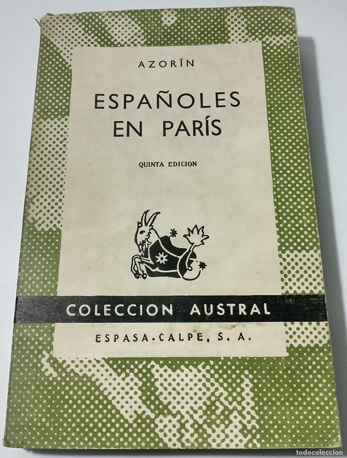 Libros de segunda mano: Espanoles en Paris - Martinez Ruiz, Jose (Azorin) - Foto 1