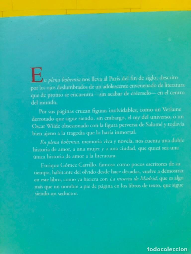 Libros de segunda mano: EN PLENA BOHEMIA - LIBROS DEL PEXE - E. GOMEZ CARRILLO - 1999 - Foto 2