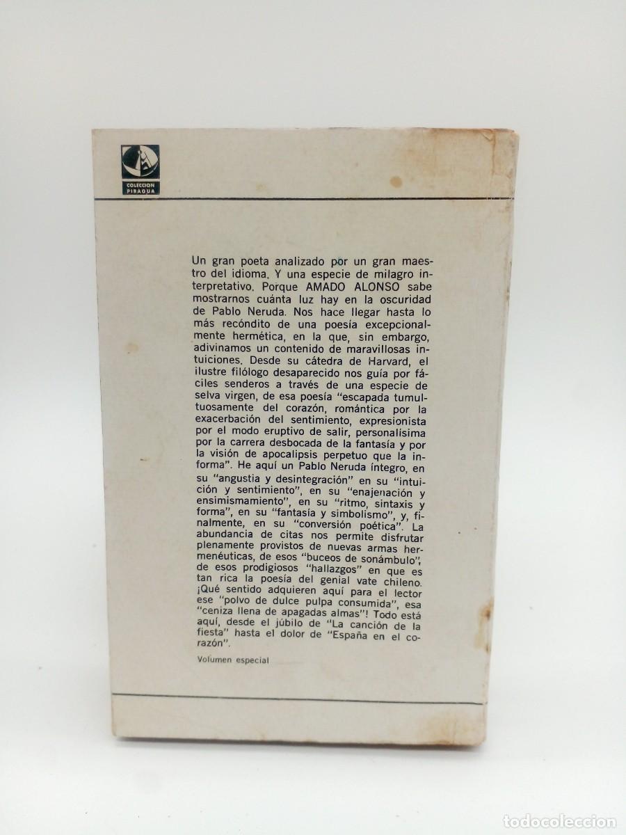 Libros de segunda mano: Amado Alonso - Poes&iacute;a y Estilo de Pablo Neruda - 1966 - Foto 5