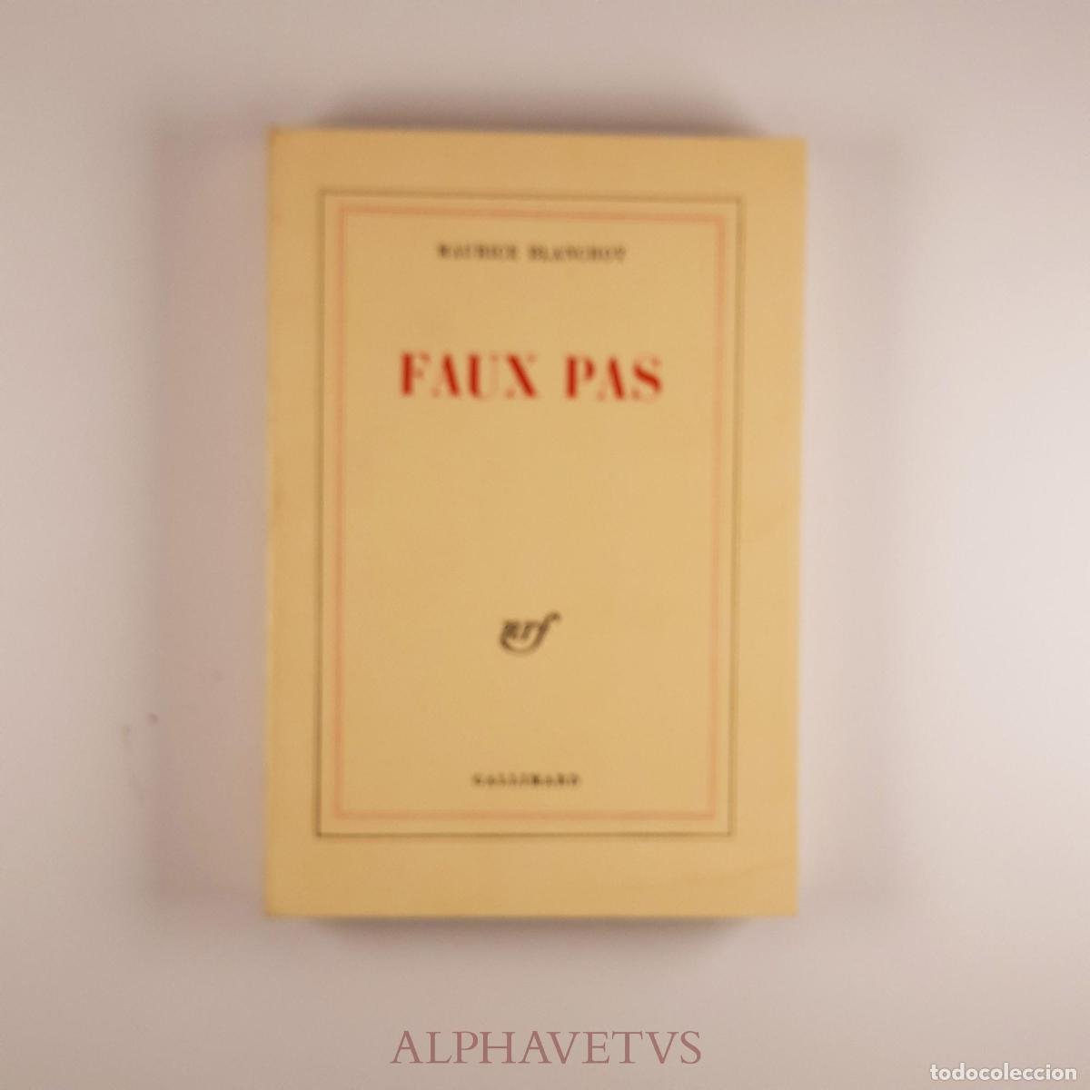 Second hand books: Faux pas - Blanchot, Maurice