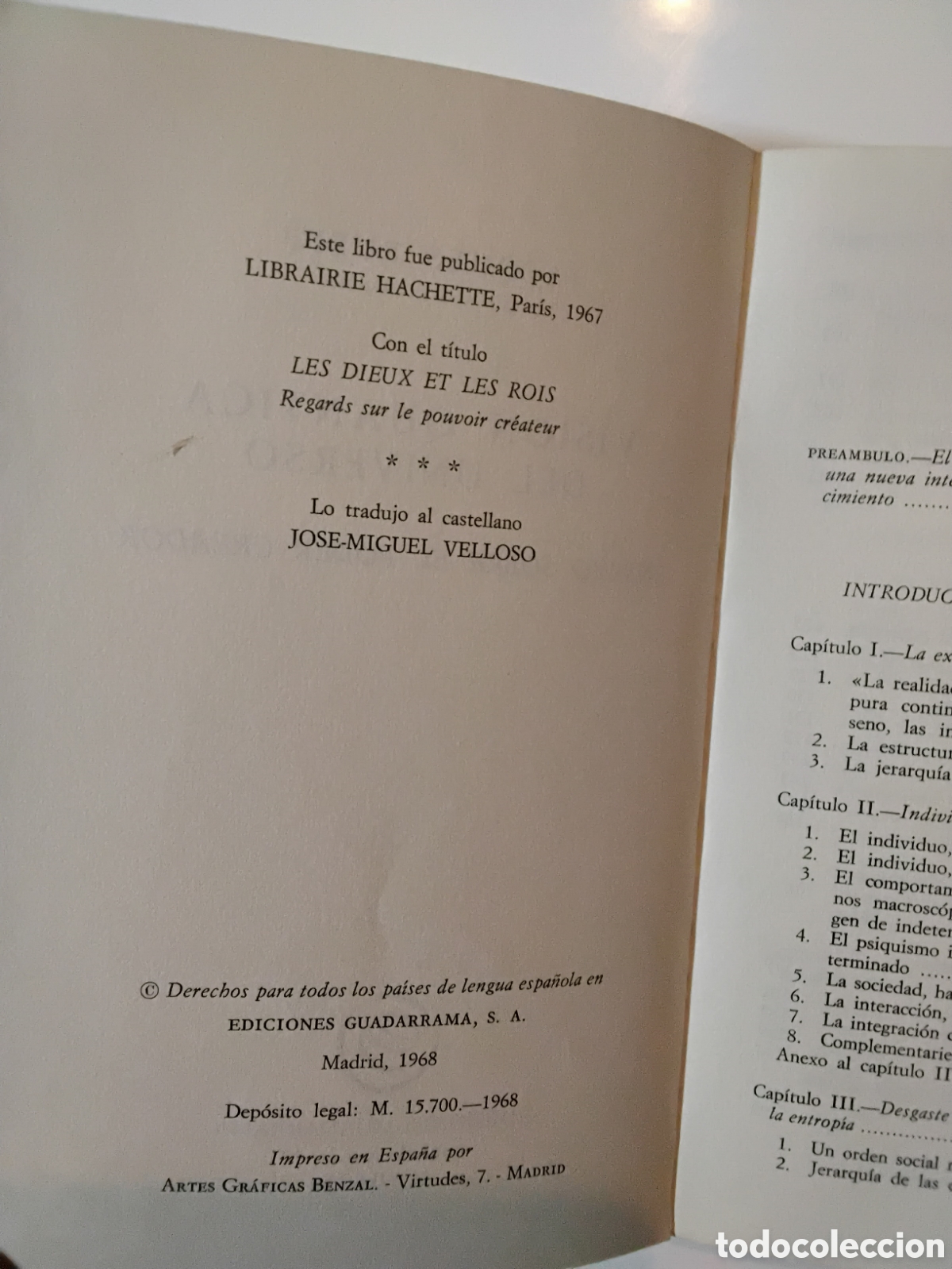 Libros de segunda mano: Jacques Rueff &mdash; Visi&oacute;n cu&aacute;ntica del universo. Ensayo sobre el poder creador (Madrid, 1968) - Foto 4