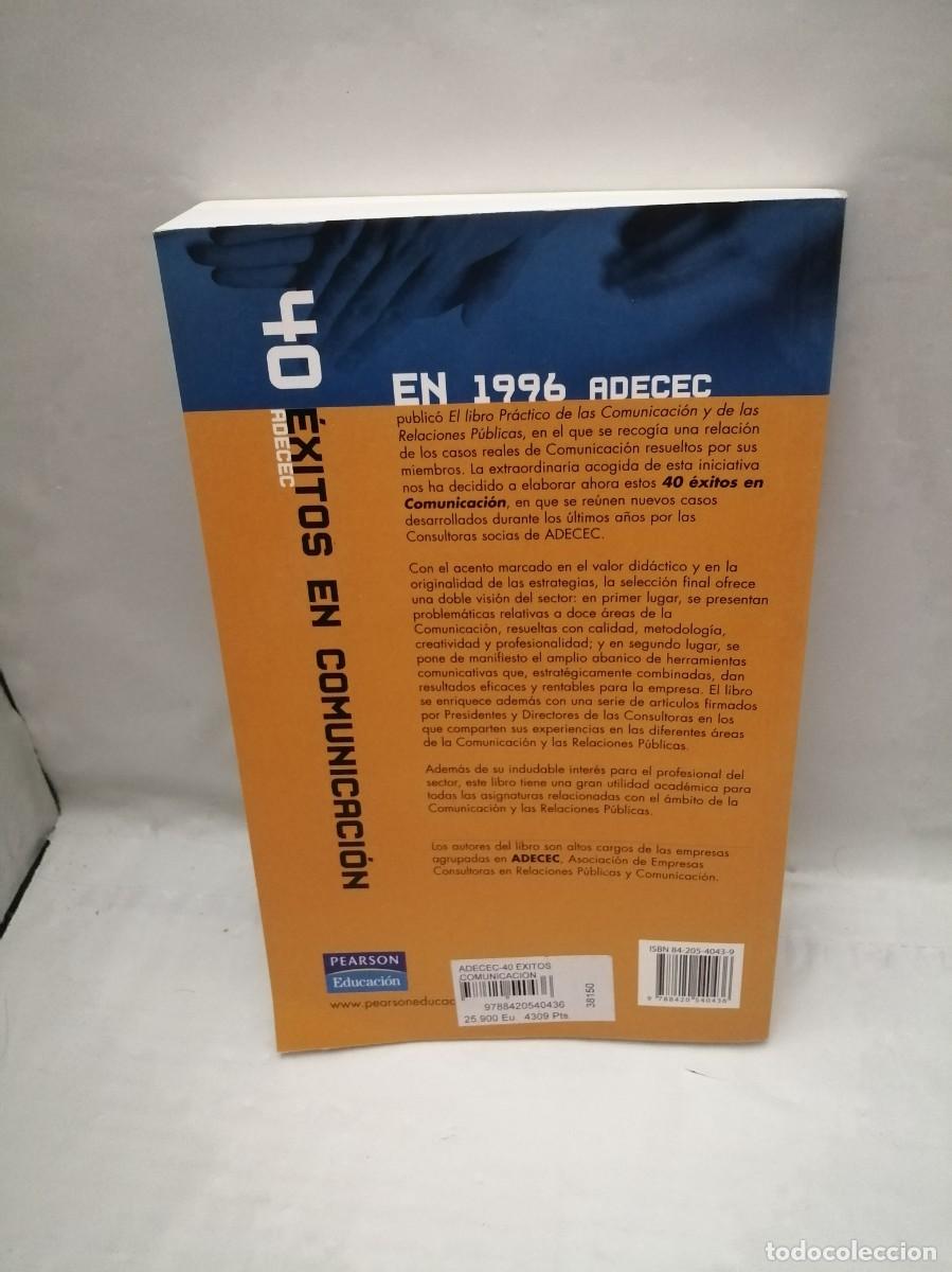 Libros de segunda mano: 40 &Eacute;xitos en Comunicaci&oacute;n (APENAS UNAS L&Iacute;NEAS CON SUBRAYADOS A L&Aacute;PIZ) - Foto 2