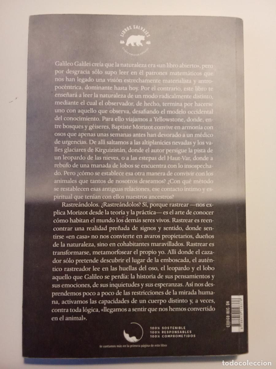 Libros de segunda mano: El rastreador - Baptiste Morizot (Ed. Errata Naturae) - Foto 2