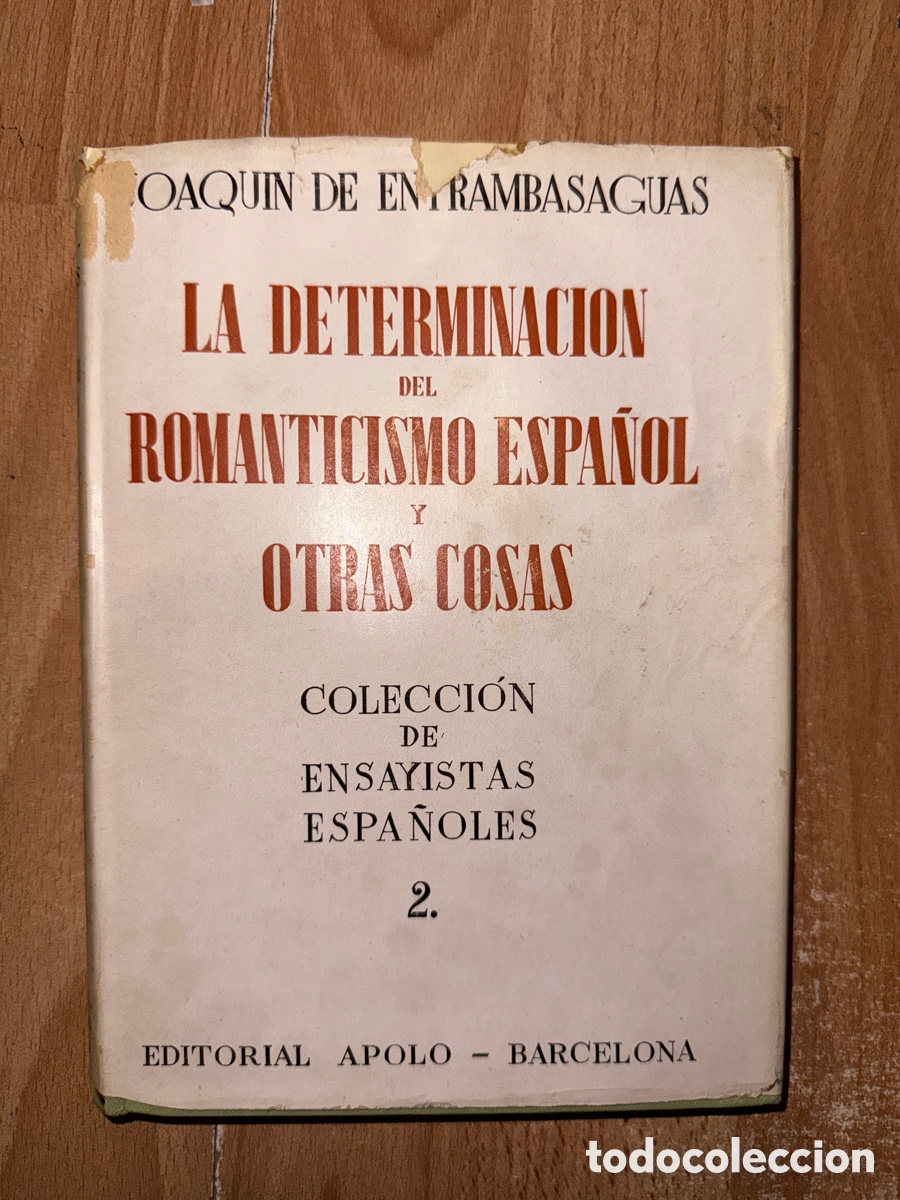 Libros de segunda mano: ENTRAMBASAGUAS, Joaqu&iacute;n de. La determinaci&oacute;n y otras cosas: (Ensayos)