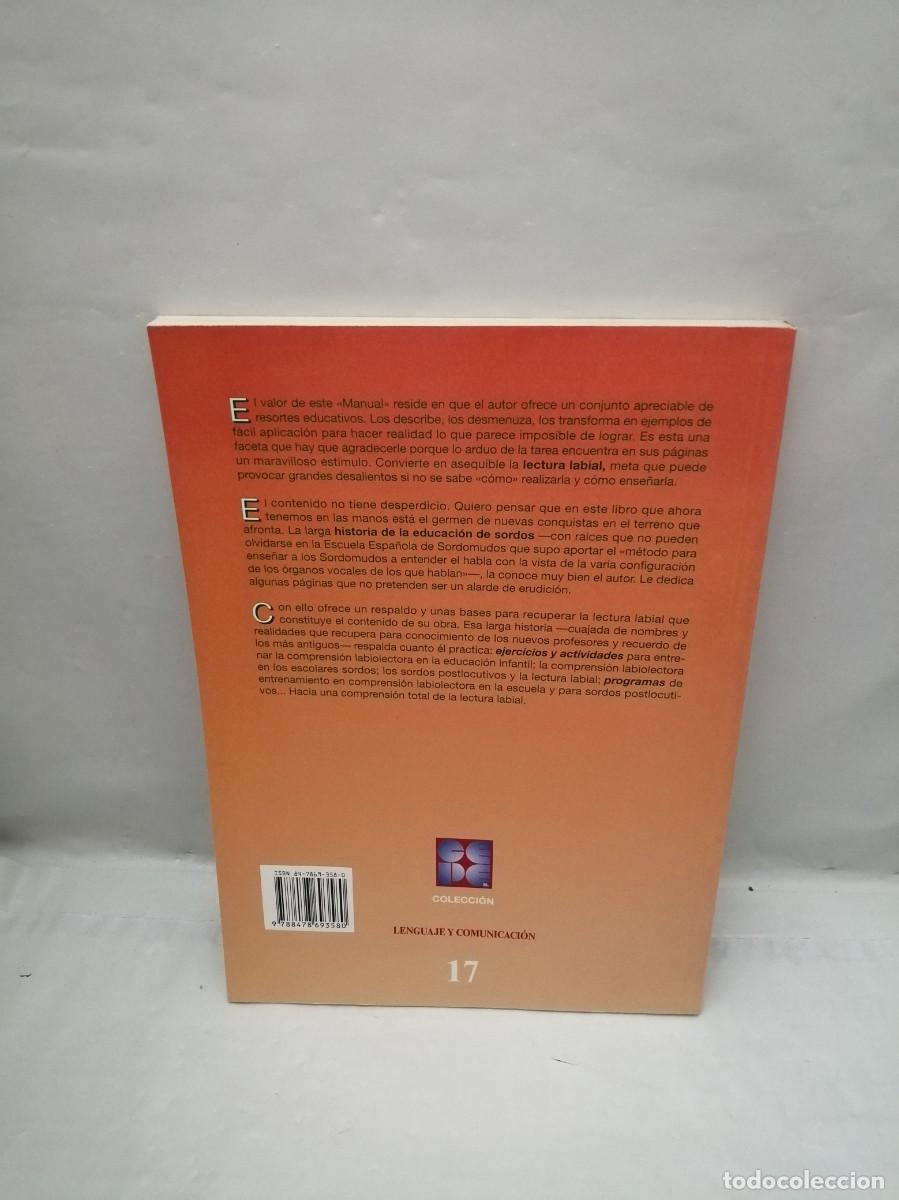 Libros de segunda mano: LEER EN LOS LABIOS: Manual pr&aacute;ctico para entrenamiento de la comprensi&oacute;n labiolectora - Foto 2
