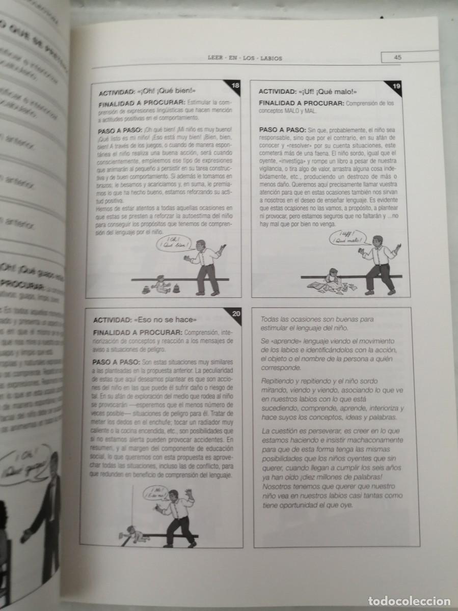 Libros de segunda mano: LEER EN LOS LABIOS: Manual pr&aacute;ctico para entrenamiento de la comprensi&oacute;n labiolectora - Foto 3