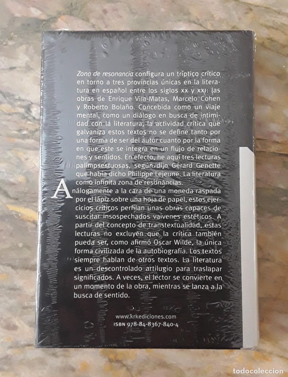 Libros de segunda mano: ZONA DE RESONANCIA. CRISTIAN CRUSAT. - Foto 3