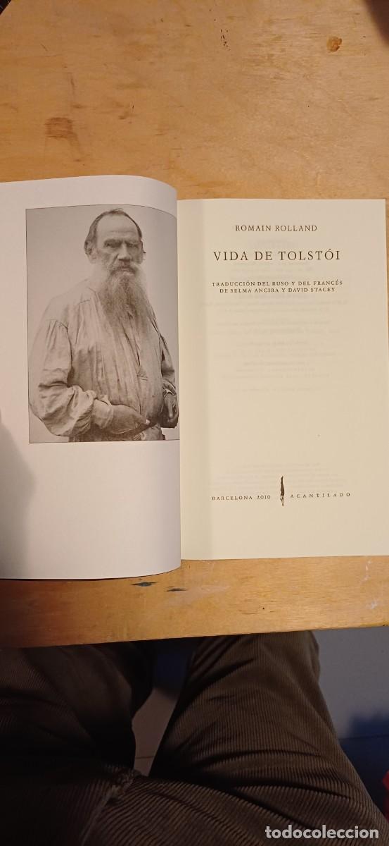 Libros de segunda mano: Romain Rolland Vida de Tolstoi 1&deg; edic.Acantilado 2010 - Foto 3